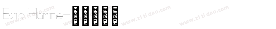 Estilo Hairline字体转换
